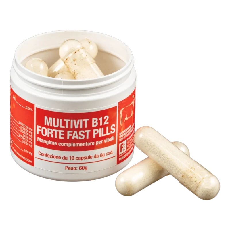 INTEGRATORI PER VITELLI - MULTIVIT B12 FORTE FAST PILLS
