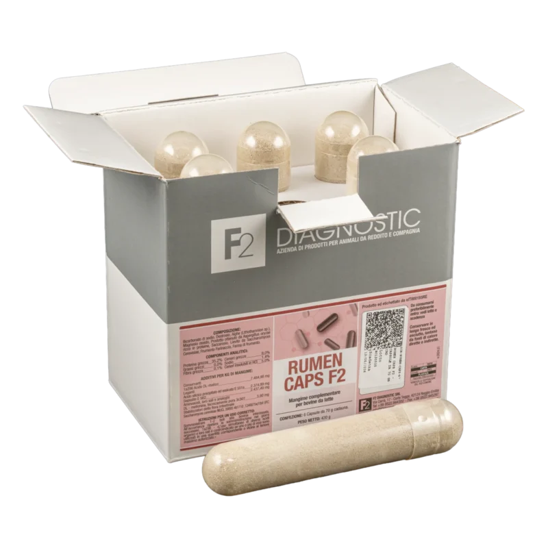 INTEGRATORI PER BOVINE DA LATTE - RUMEN CAPS F2