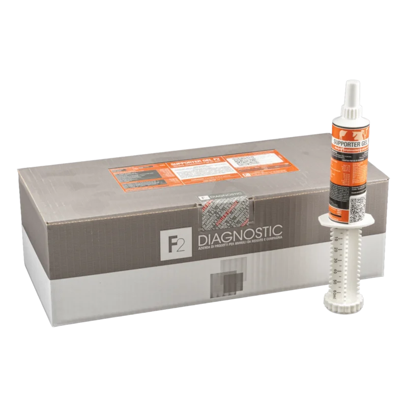 INTEGRATORI PER VITELLI - SUPPORTER GEL F2 - Confezione da 8 siringhe